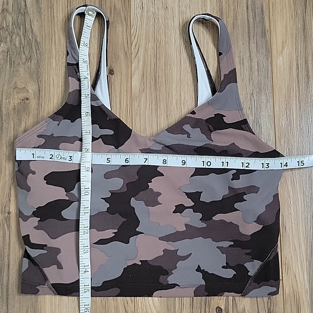 Lululemon Align Camo Heritage Dusty Bronze Workout Sports Bra